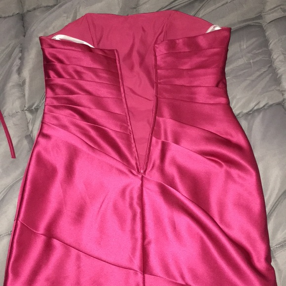 David’s Bridal satin dress - Picture 3 of 7